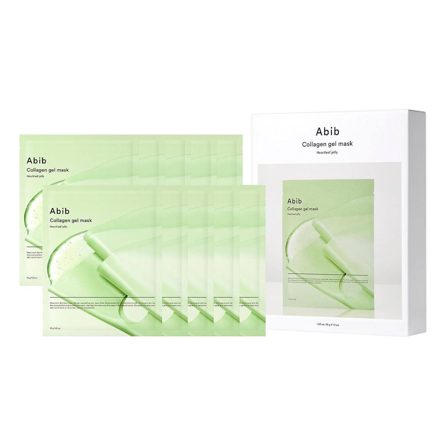 Abib Collagen Gel Mask 35g X 10ea Heartleaf Jelly - TIANSHOP