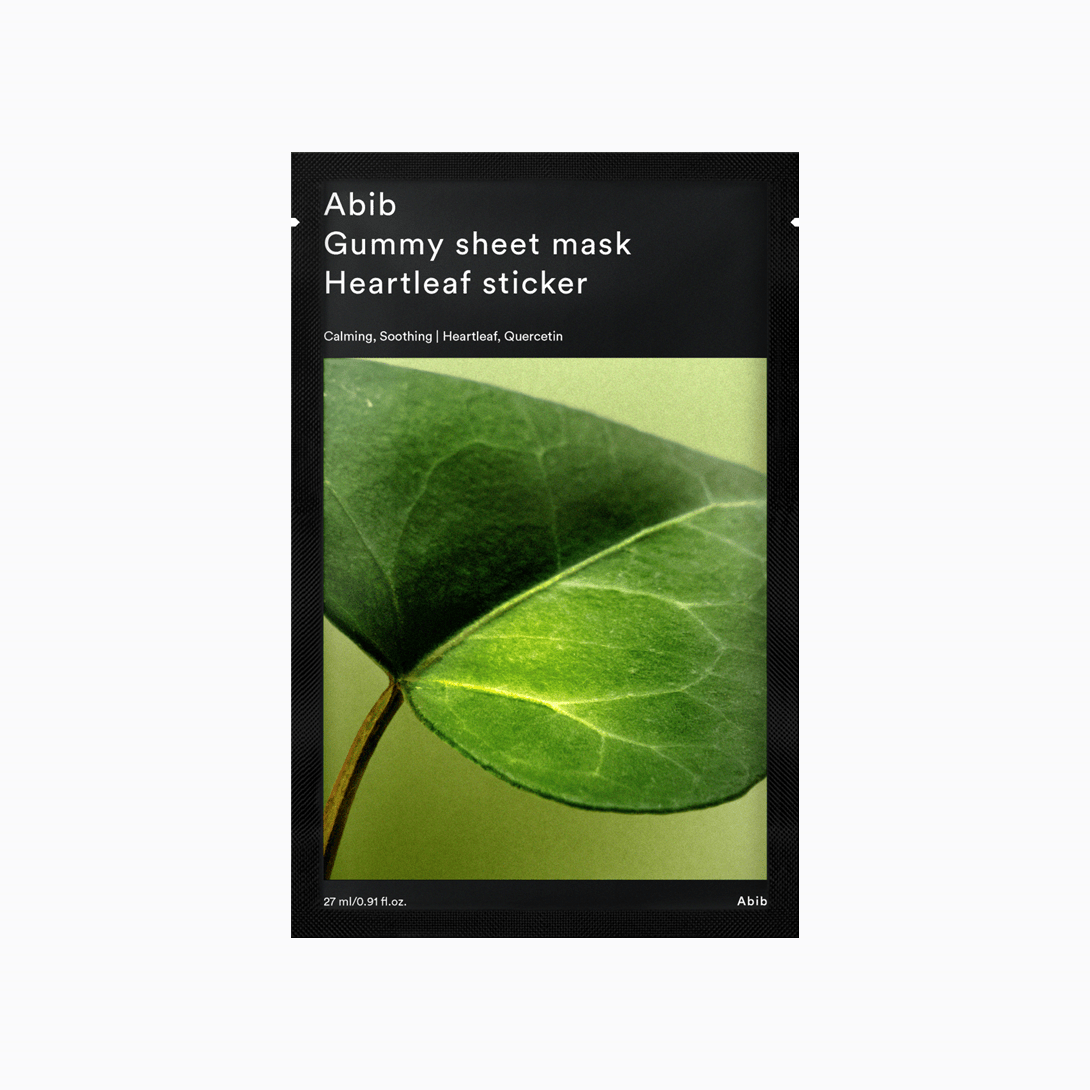 Abib Gummy Sheet Mask Heartleaf Sticker 27ml X 10ea - TIANSHOP