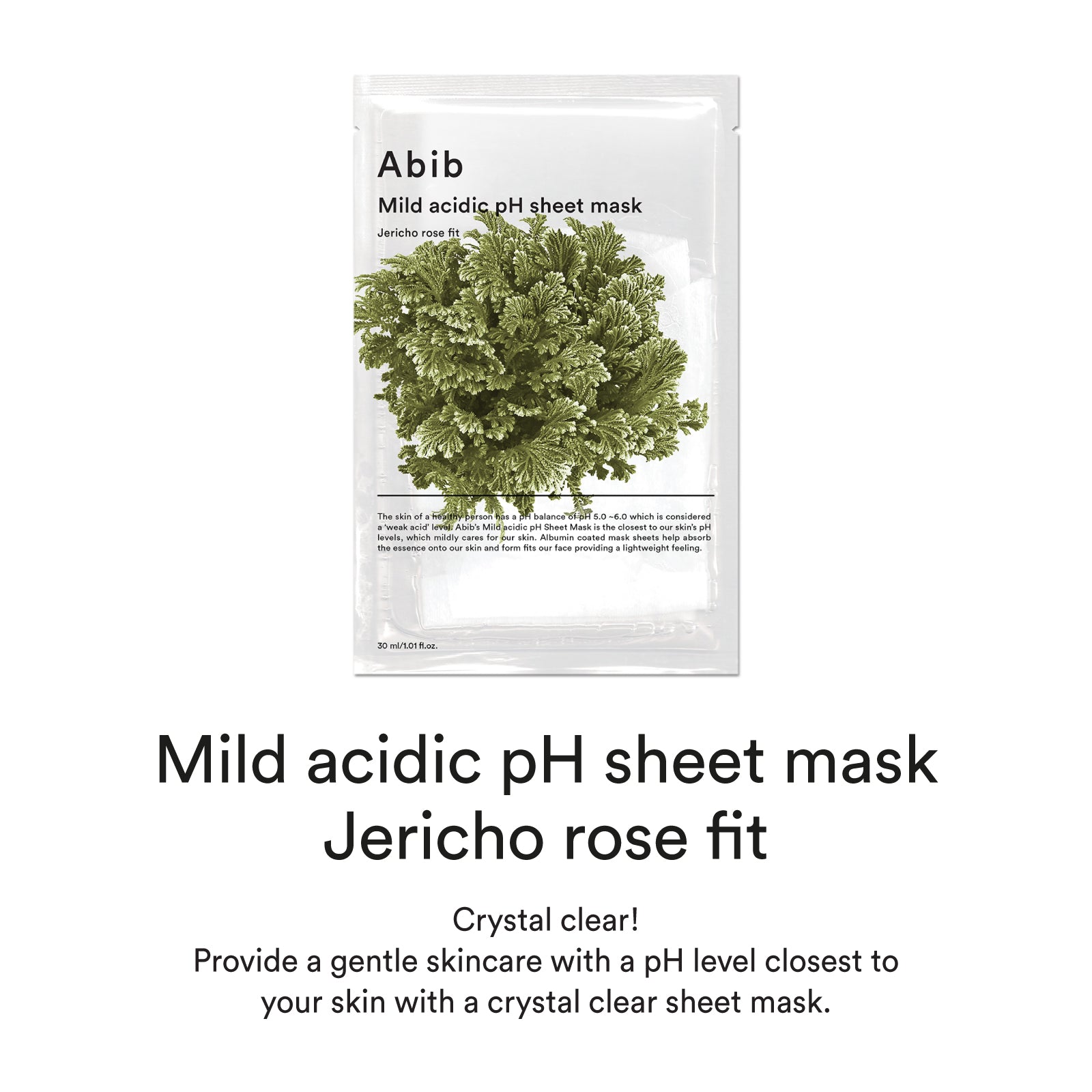 Abib Mild Acidic pH Sheet Mask Jericho Rose Fit 30ml X 10ea - TIANSHOP