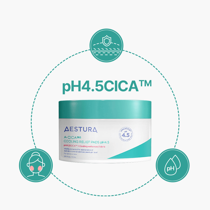 AESTURA A - CICA 365 COOLING RELIEF PADS pH4.5 110ml/60P - TIANSHOP