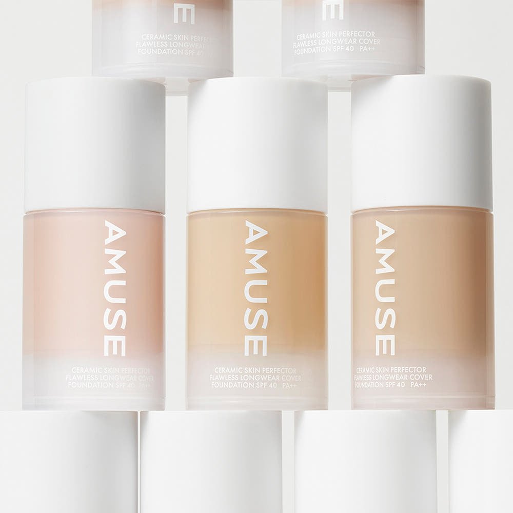 AMUSE Ceramic Skin Perfector Foundation SPF40 PA++ 30ml (4 Colors) - TIANSHOP