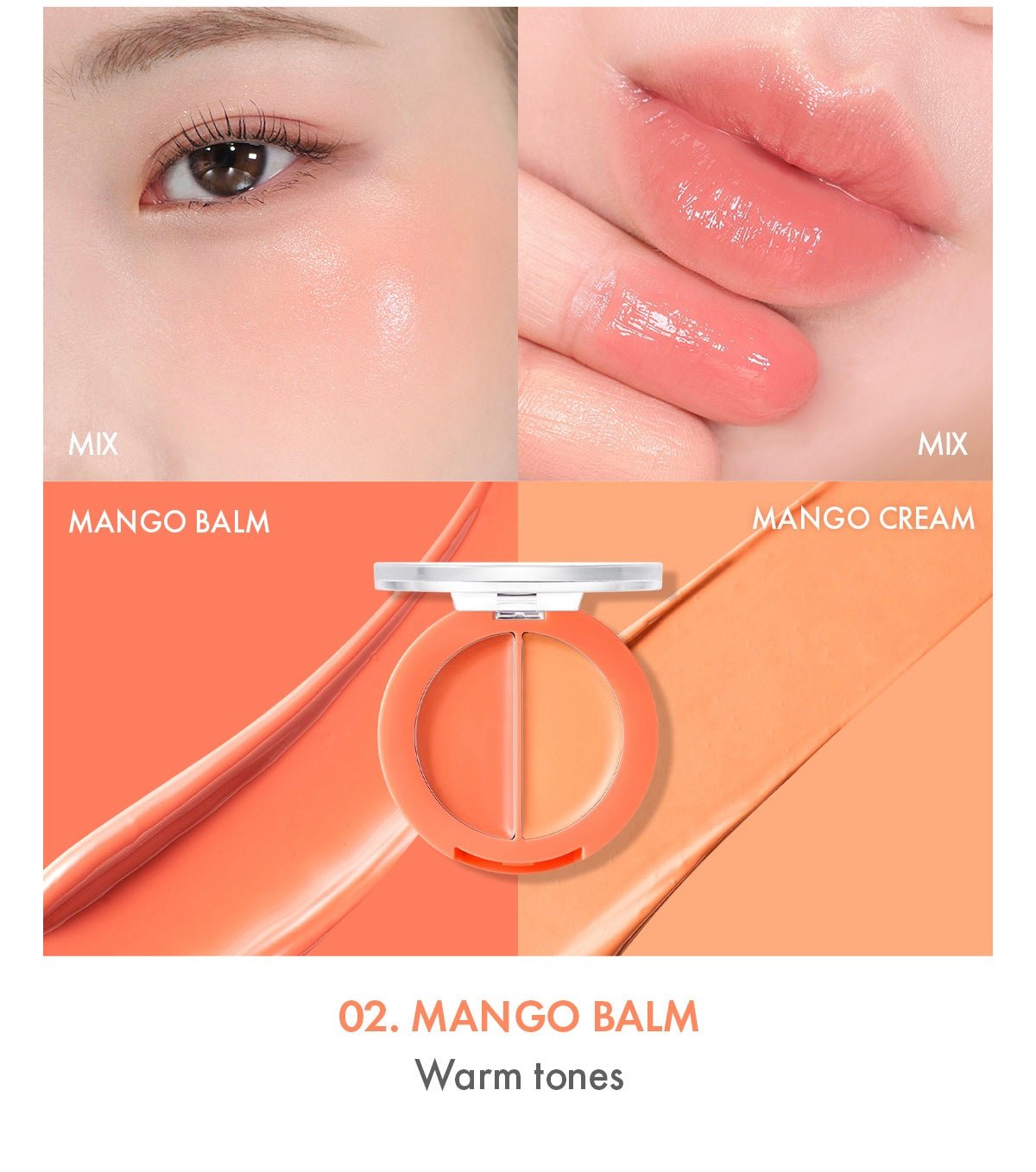 AMUSE Lip & Cheek Healthy Balm 3g (5 Colors) - TIANSHOP