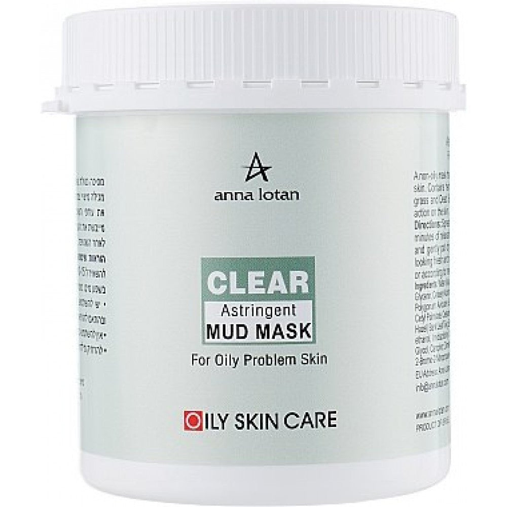 Anna Lotan Clear - Astringent Mud Mask 250ml / 8.5oz - TIANSHOP