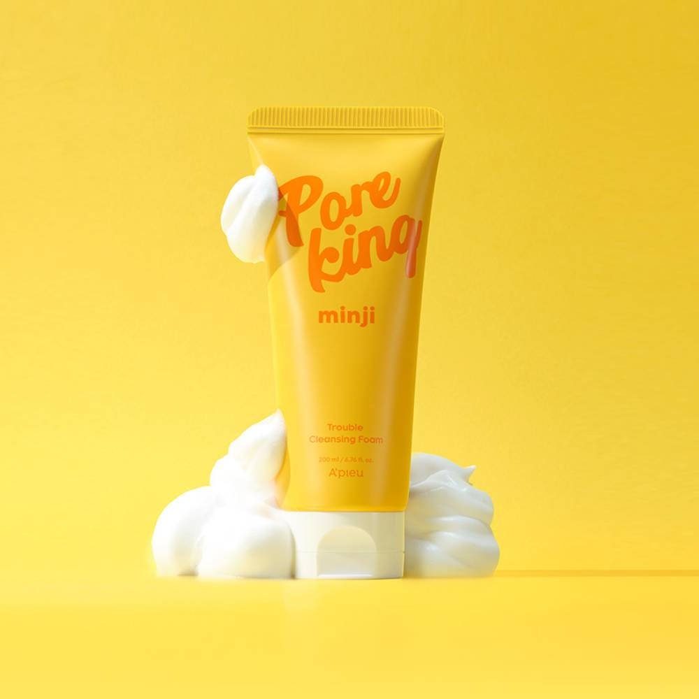 A'pieu Pore King Minji Trouble Cleansing Foam 200ml - TIANSHOP