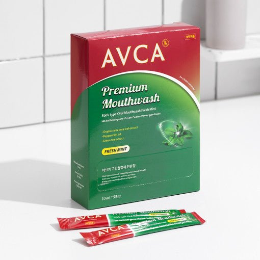 AVCA Stick - Type Oral Mouthwash Fresh Mint 10ml X 50ea - TIANSHOP