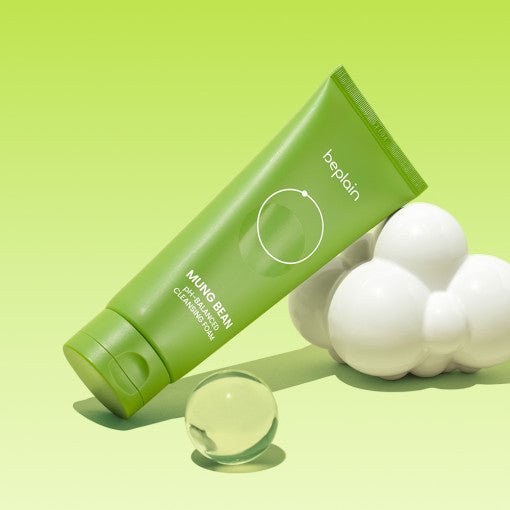 beplain Mung Bean pH - Balanced Cleansing Foam 160ml - TIANSHOP