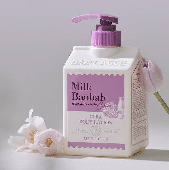 BIOKLASSE Milk Baobab Cera Body Lotion 600ml Mauve Tulip - TIANSHOP