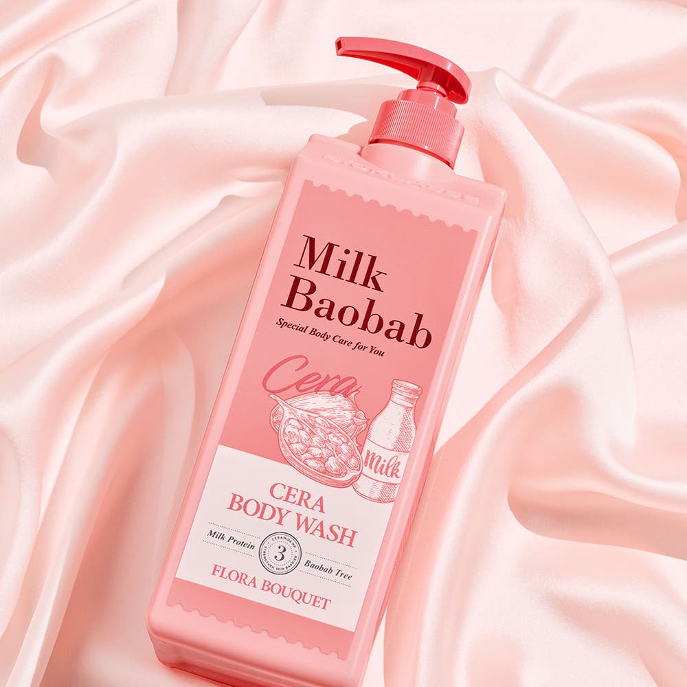 BIOKLASSE MILK BAOBAB CERA Body Wash 1200ml Flora Bouquet - TIANSHOP