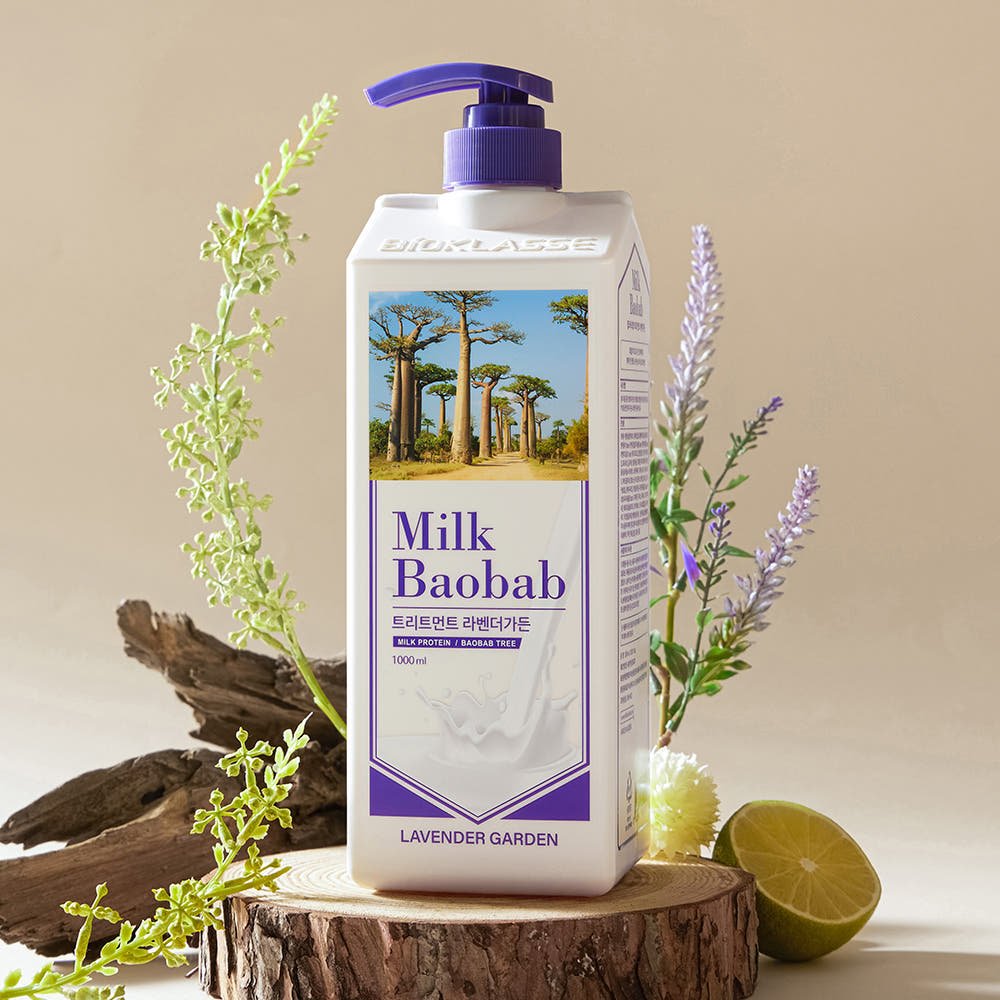 BIOKLASSE MILK BAOBAB Hair Treatment 1000ml Lavender Garden - TIANSHOP