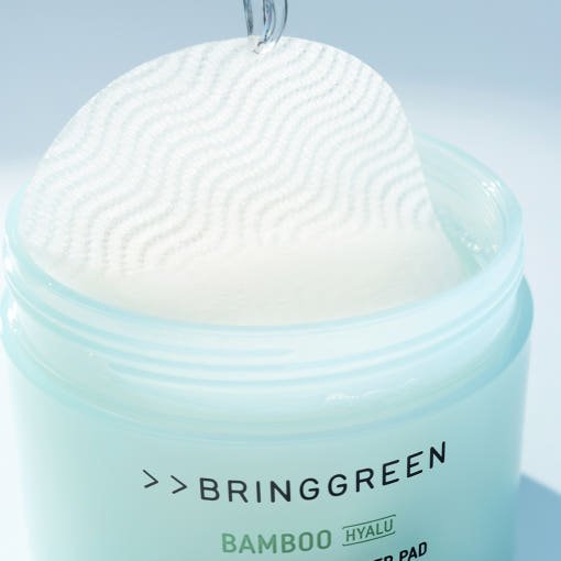 BRINGGREEN Bamboo Hyalu Water Boosting Toner Pad Set 170g/80pads + 170g/80pads(Refill) - TIANSHOP