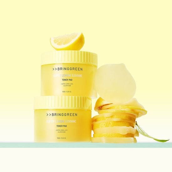 BRINGGREEN Super Lemon Glutathione Toner Pad Set 150g/90pads + 150g/90pads(Refill) - TIANSHOP