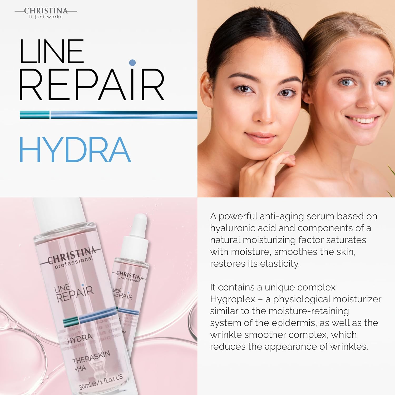 Christina - Line Repair Theraskin Concentrate +Ha 30ml / 1oz - TIANSHOP