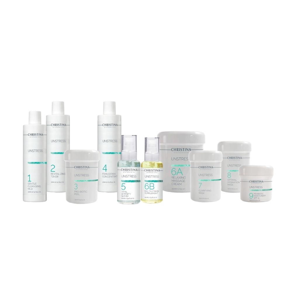 Christina Unstress - 10 Products - Professional Salon Kit - TIANSHOP