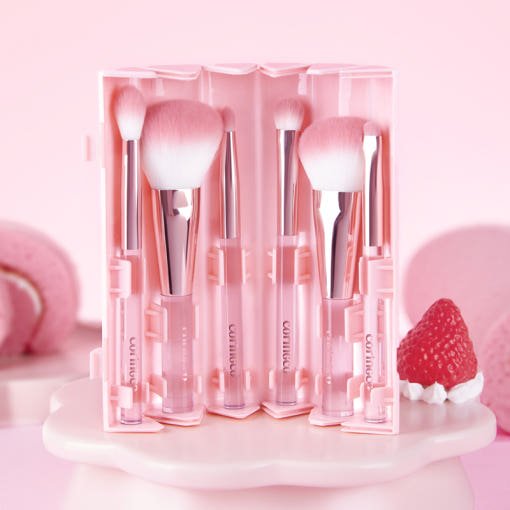 CORINGCO Pink Roll Brush Set 6P - TIANSHOP