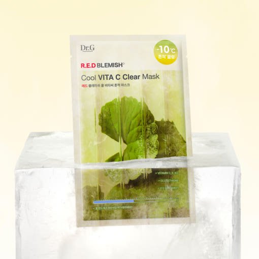 Dr.G RED BLEMISH Cool Vita C Clear Mask 30g X 10ea - TIANSHOP