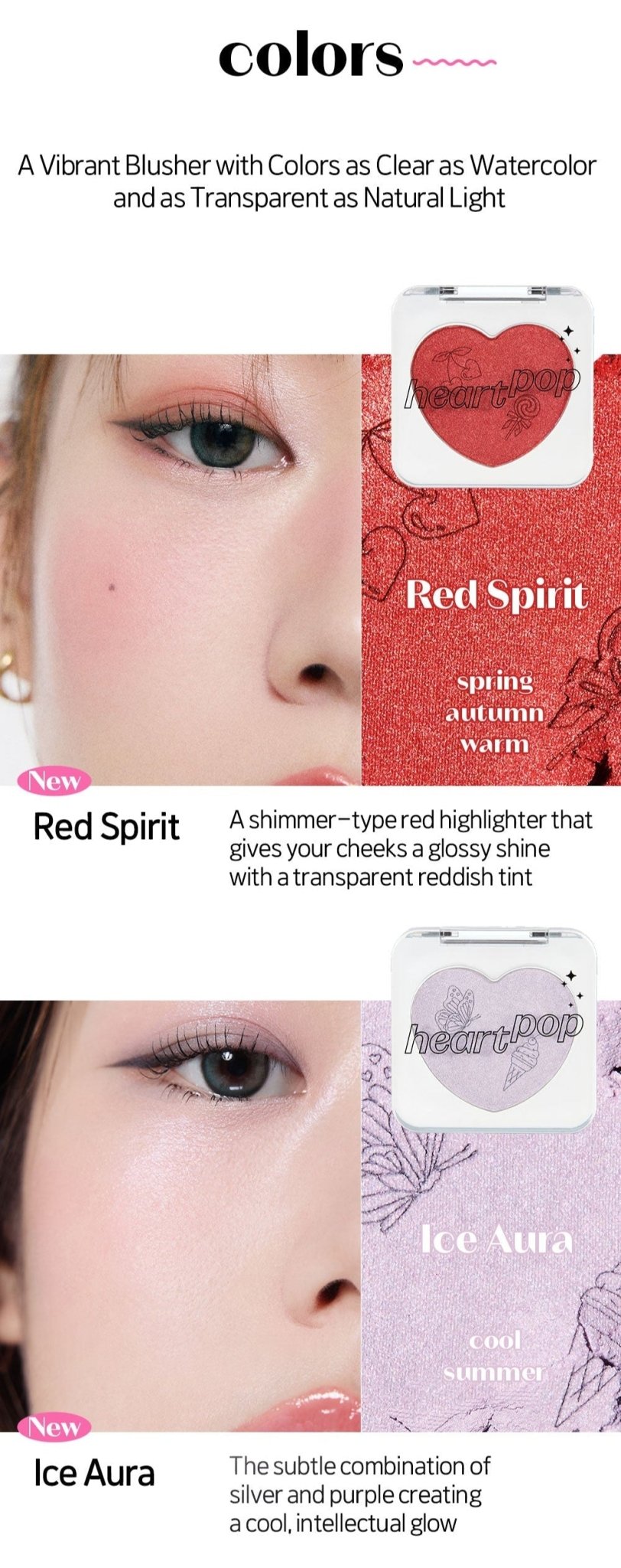 ETUDE Heart Pop Blusher 4g - TIANSHOP