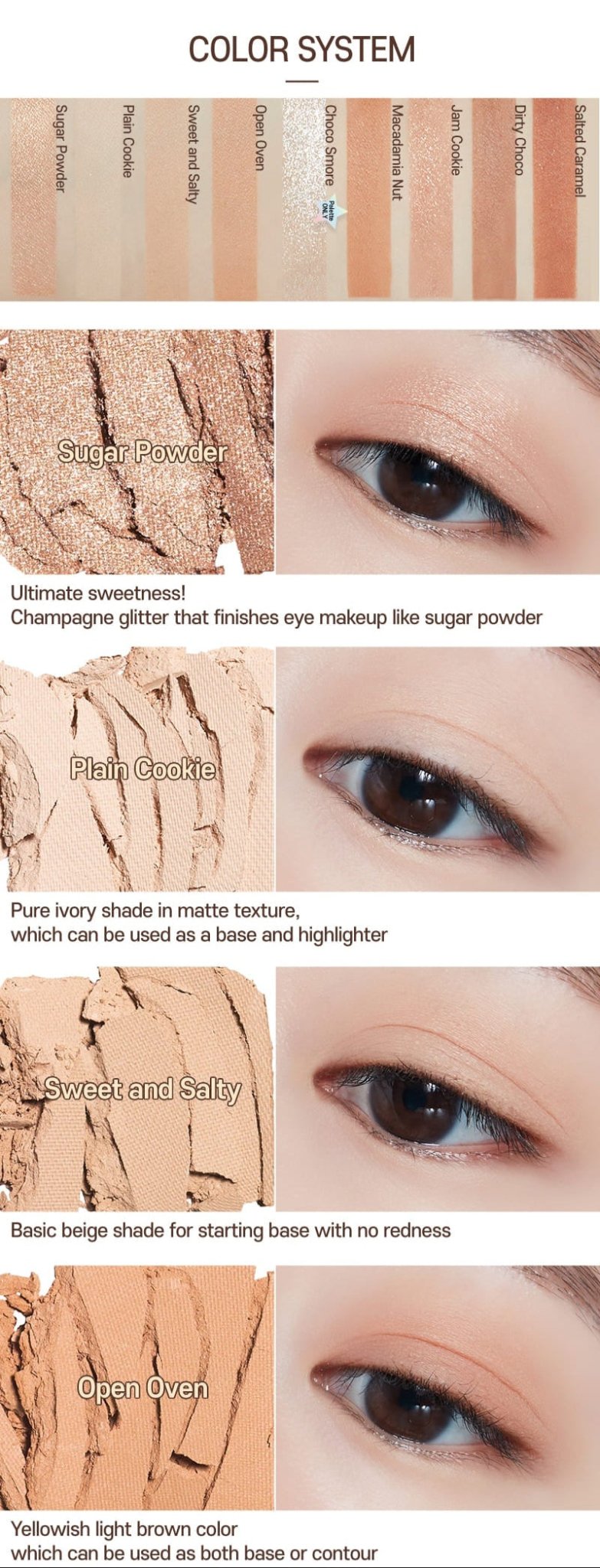 ETUDE Play Color Eyes 9 - Color 7.2g Cookie Chips - TIANSHOP