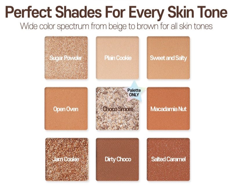 ETUDE Play Color Eyes 9 - Color 7.2g Cookie Chips - TIANSHOP
