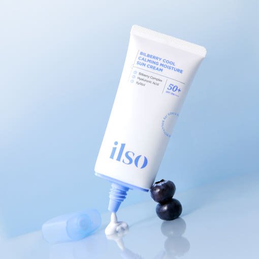 ilso Bilberry Cool Calming Moisture Sun Cream SPF 50+ PA++++ 50ml - TIANSHOP