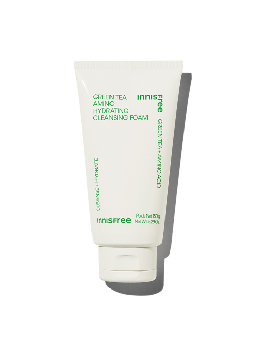 innisfree Green Tea Amino Hydrating Cleansing Foam 150g - TIANSHOP
