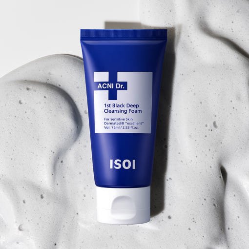 isoi ACNI Dr.1st Black Deep Cleansing Foam 75ml - TIANSHOP
