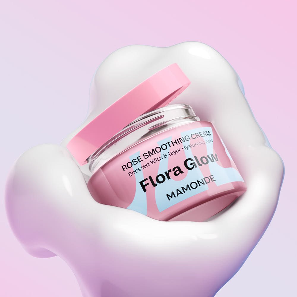 Mamonde Flora Glow Rose Smoothing Cream 50ml - TIANSHOP