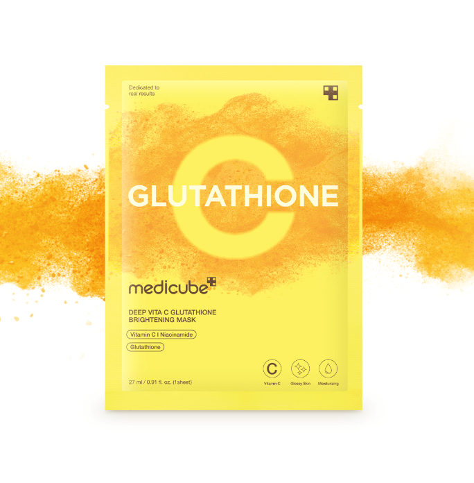 medicube Deep Vita C Glutathione Brightening Mask 27 X 5ea - TIANSHOP
