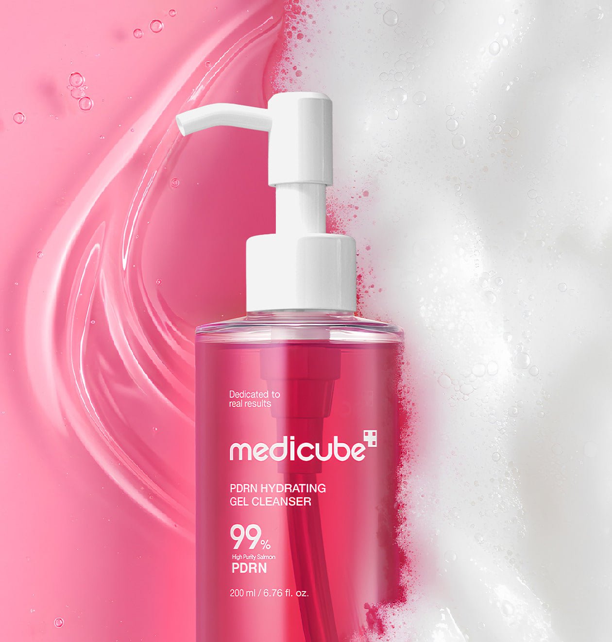 medicube PDRN Gel to Foam Cleanser (PDRN HYDRATING GEL CLEANSER) 200ml - TIANSHOP