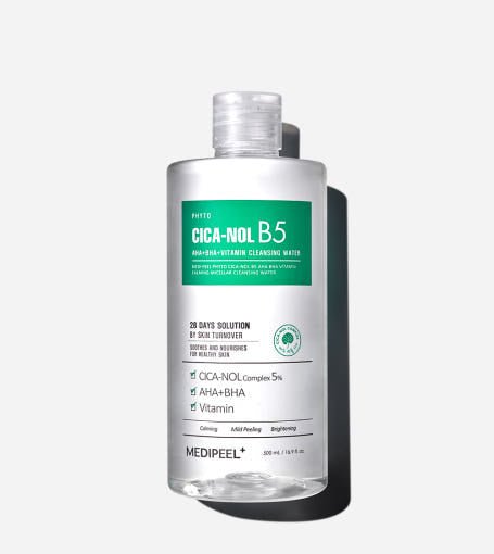 MEDIPEEL PHYTO CICA - NOL B5 AHA BHA Vitamin Calming Micellar Cleansing Water 500ml - TIANSHOP