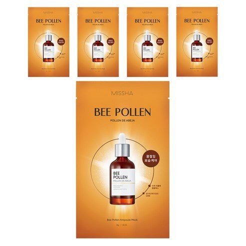 MISSHA Bee Pollen Ampoule Mask 30g X 5ea - TIANSHOP