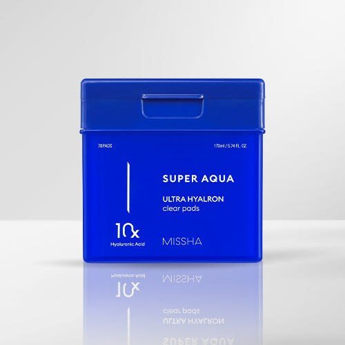 MISSHA Super Aqua Ultra Hyalron Clear Pads 170ml/70pads - TIANSHOP