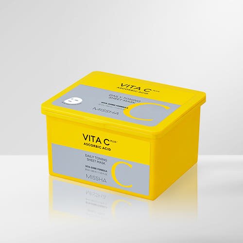 MISSHA Vita C Plus Daily Toning Sheet Mask 350ml/30sheets - TIANSHOP