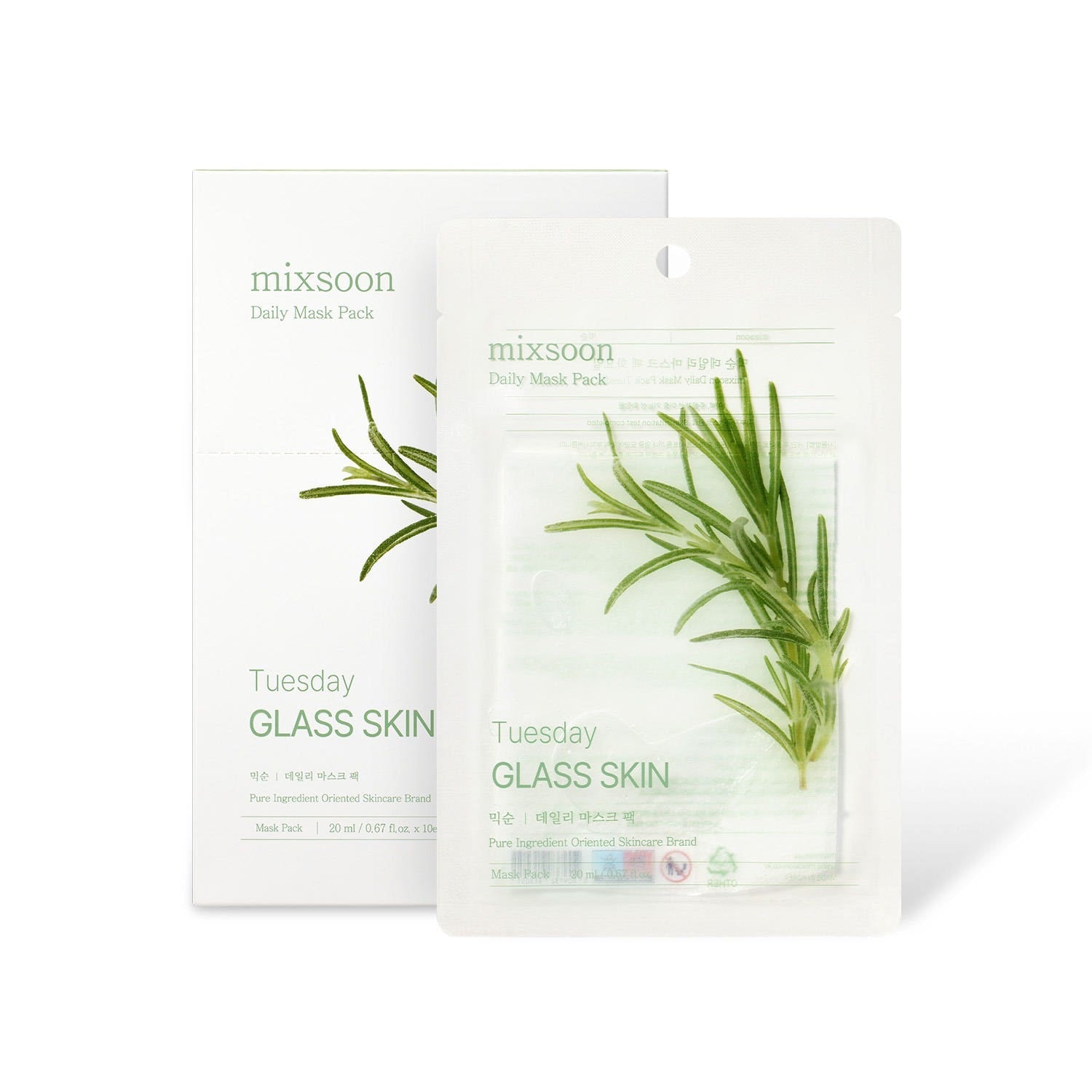 mixsoon Daily Mask Pack Tuesday 20ml X 10ea - TIANSHOP
