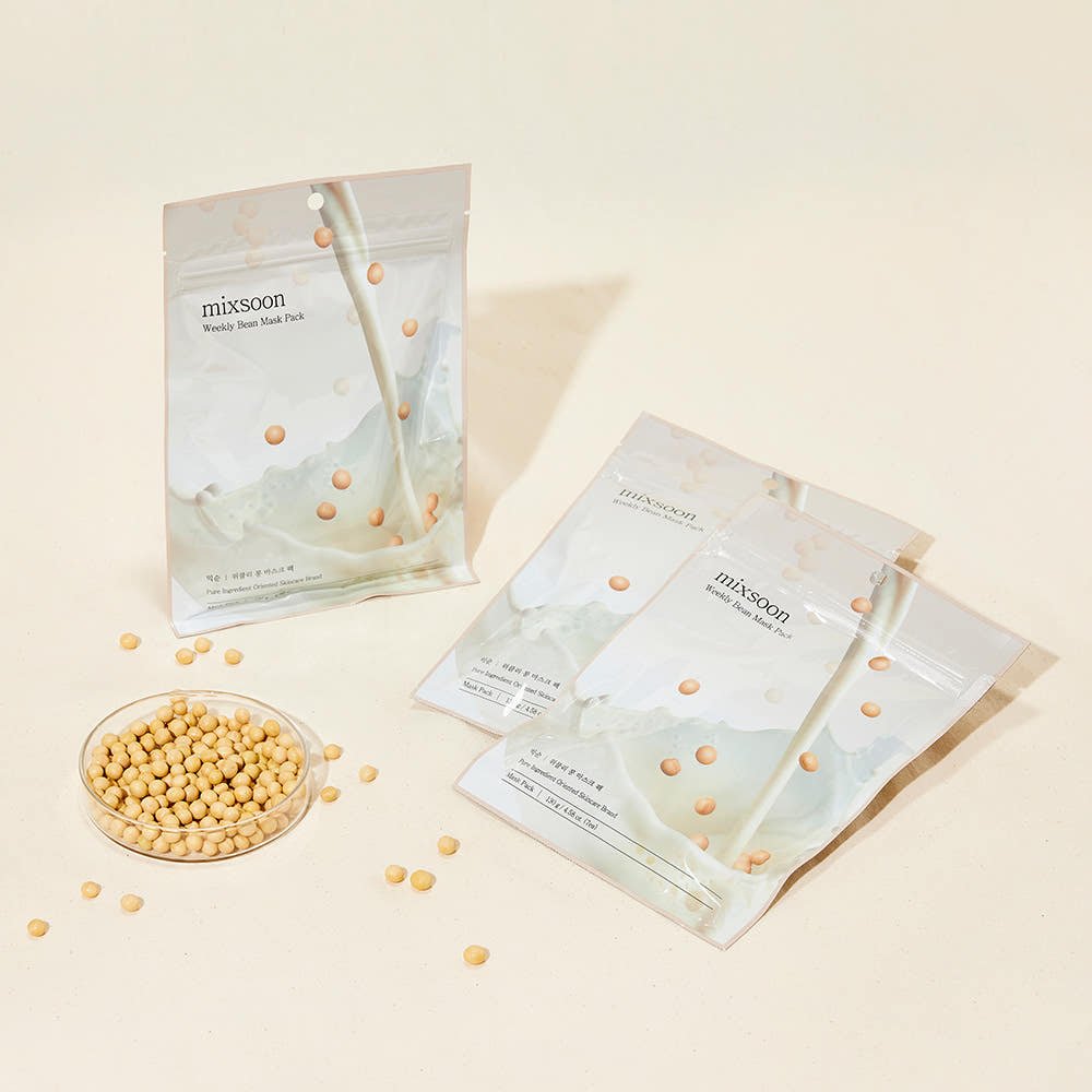mixsoon Weekly Bean Mask Pack 130g (7ea) - TIANSHOP