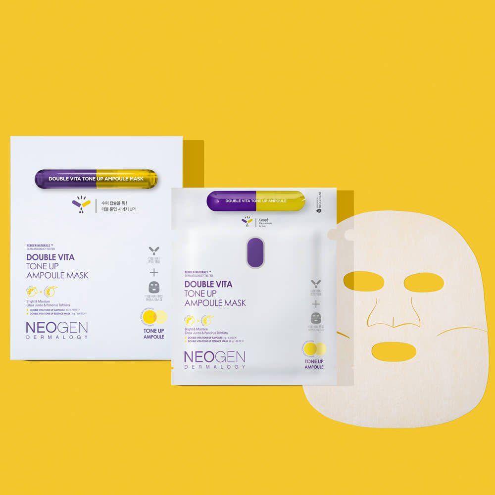 NEOGEN Dermalogy Double Vita Tone Up Ampoule Mask 30g X 5ea - TIANSHOP