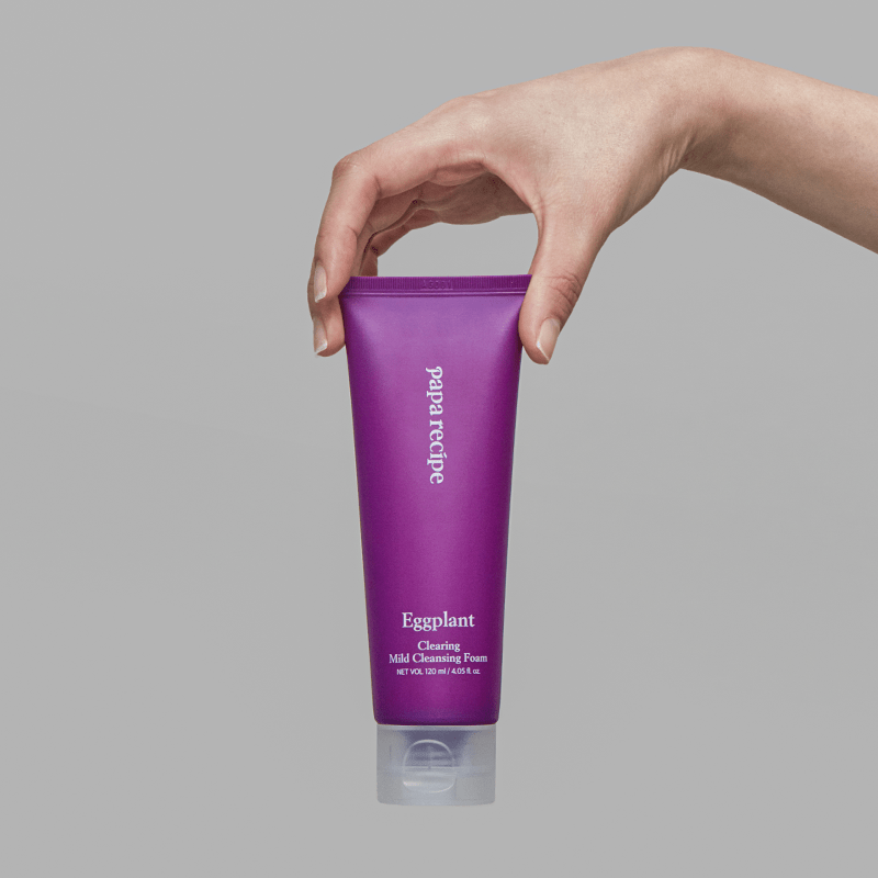 papa recipe Eggplant Clearing Mild Cleansing Foam 120ml - TIANSHOP