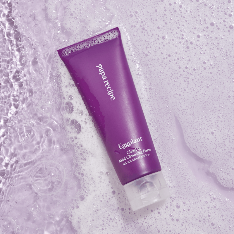 papa recipe Eggplant Clearing Mild Cleansing Foam 120ml - TIANSHOP