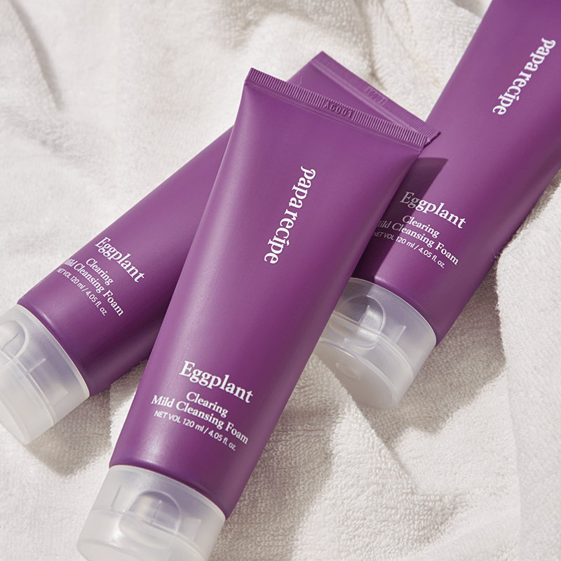 papa recipe Eggplant Clearing Mild Cleansing Foam 120ml - TIANSHOP
