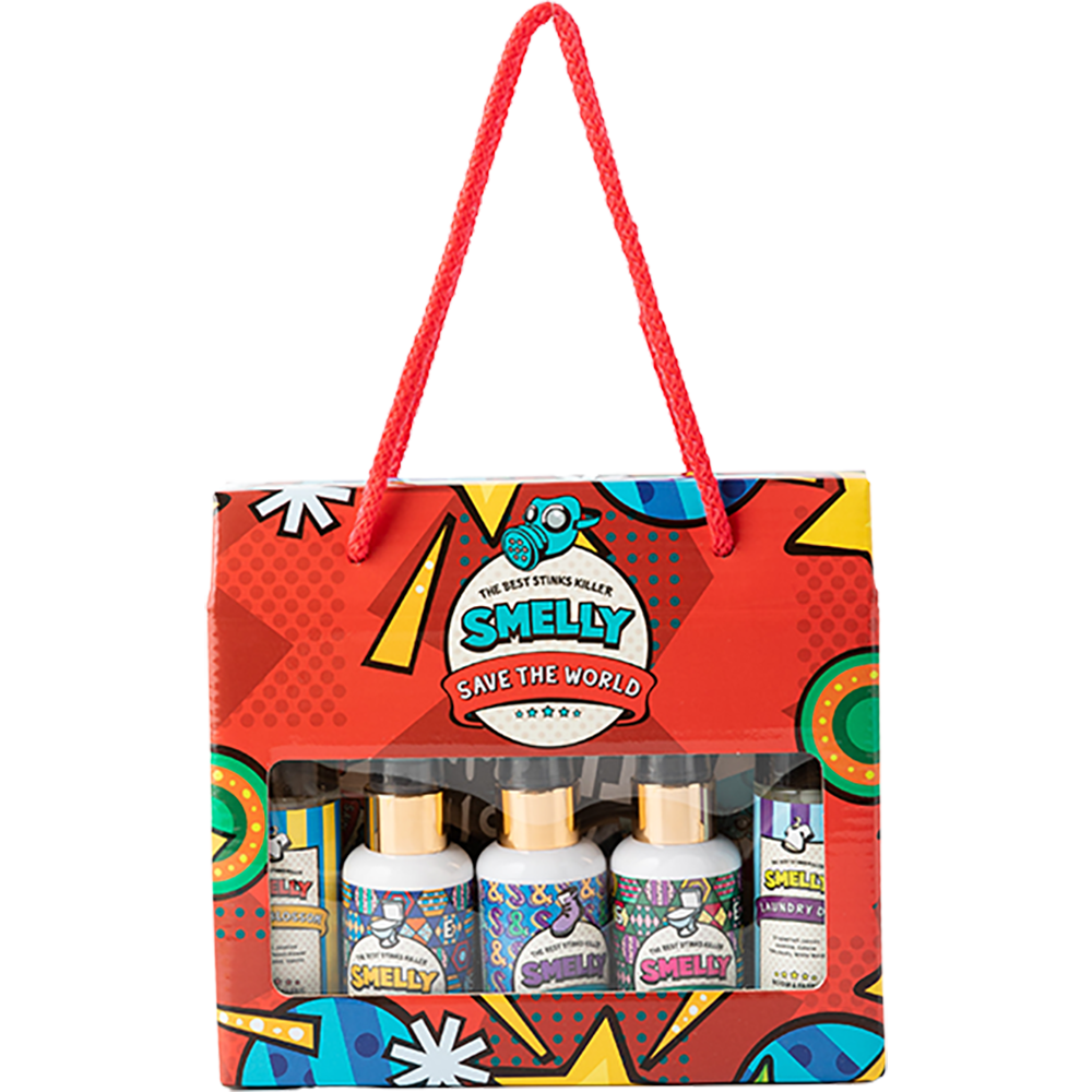 SMELLY Toilettenspray-Geschenkbox-Set (blau)
