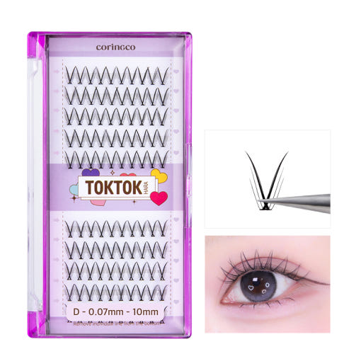 CORINGCO Toktok-Hara Клетъчни мигли 100 бр. (3 вида)