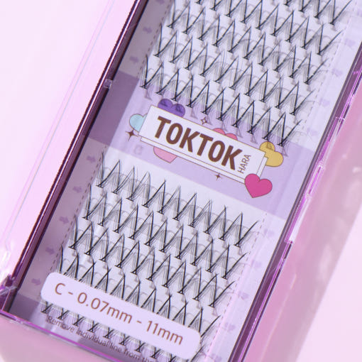 CORINGCO Toktok-Hara Клетъчни мигли 100 бр. (3 вида)