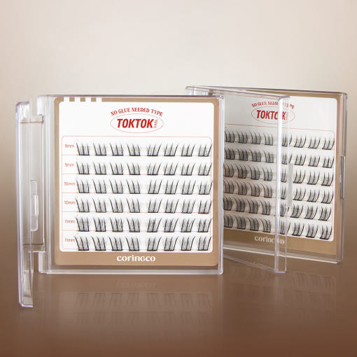 CORINGCO Toktok-Hara мигли без лепило (48 бр., 54 бр., 90 бр.) (4 вида)
