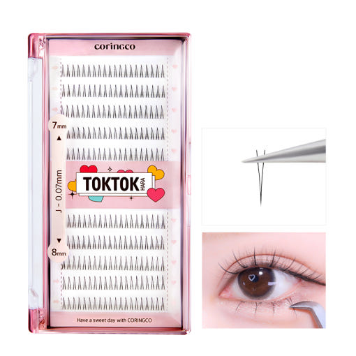 CORINGCO Toktok-Hara подмигващи мигли (110 бр., 200 бр.) (3 вида)