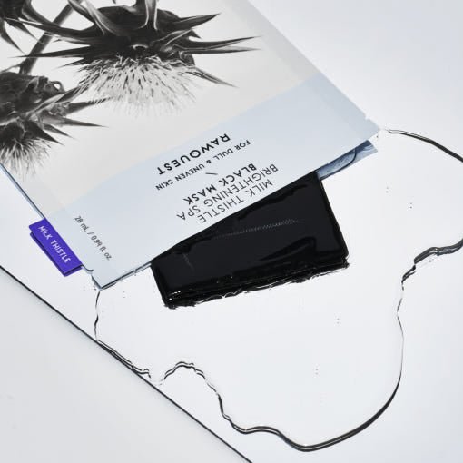 RAWQUEST Milk Thistle Brightening SPA Black Mask 28mlX5ea - TIANSHOP