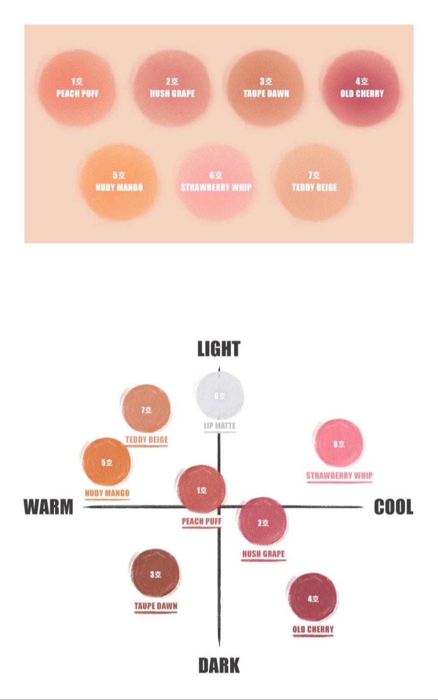 rom&nd Color Lip Matte 8g (8 Colors) - TIANSHOP