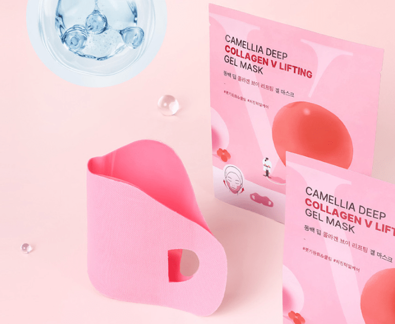 Round Lab Camellia Deep Collagen Firming Gel Mask Sheet 10g X 4ea - TIANSHOP