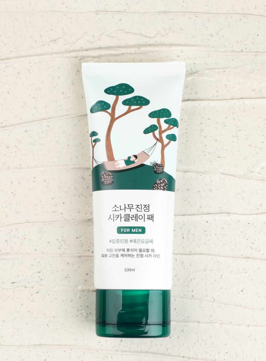 Round Lab For Men Pine Calming Cica Clay Pack 100ml - TIANSHOP