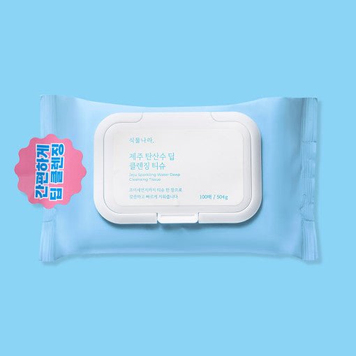 Shingmulnara Jeju Sparkling Water Quick & Deep Cleansing Tissue 100 Sheets 504g - TIANSHOP