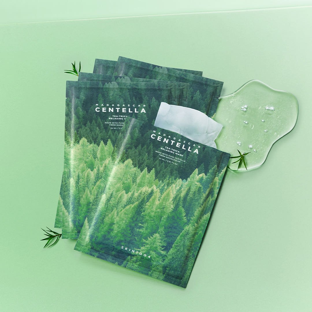 SKIN 1004 Madagascar Centella Tea - Trica Relaxing Mask 24ml X 5ea - TIANSHOP