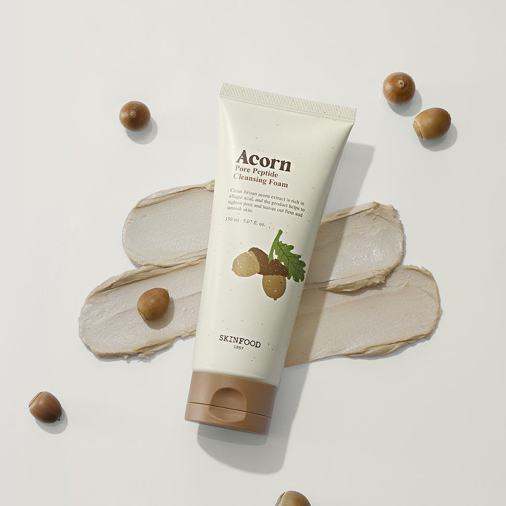 SKINFOOD Acorn Pore Peptide Cleansing Foam 150ml - TIANSHOP